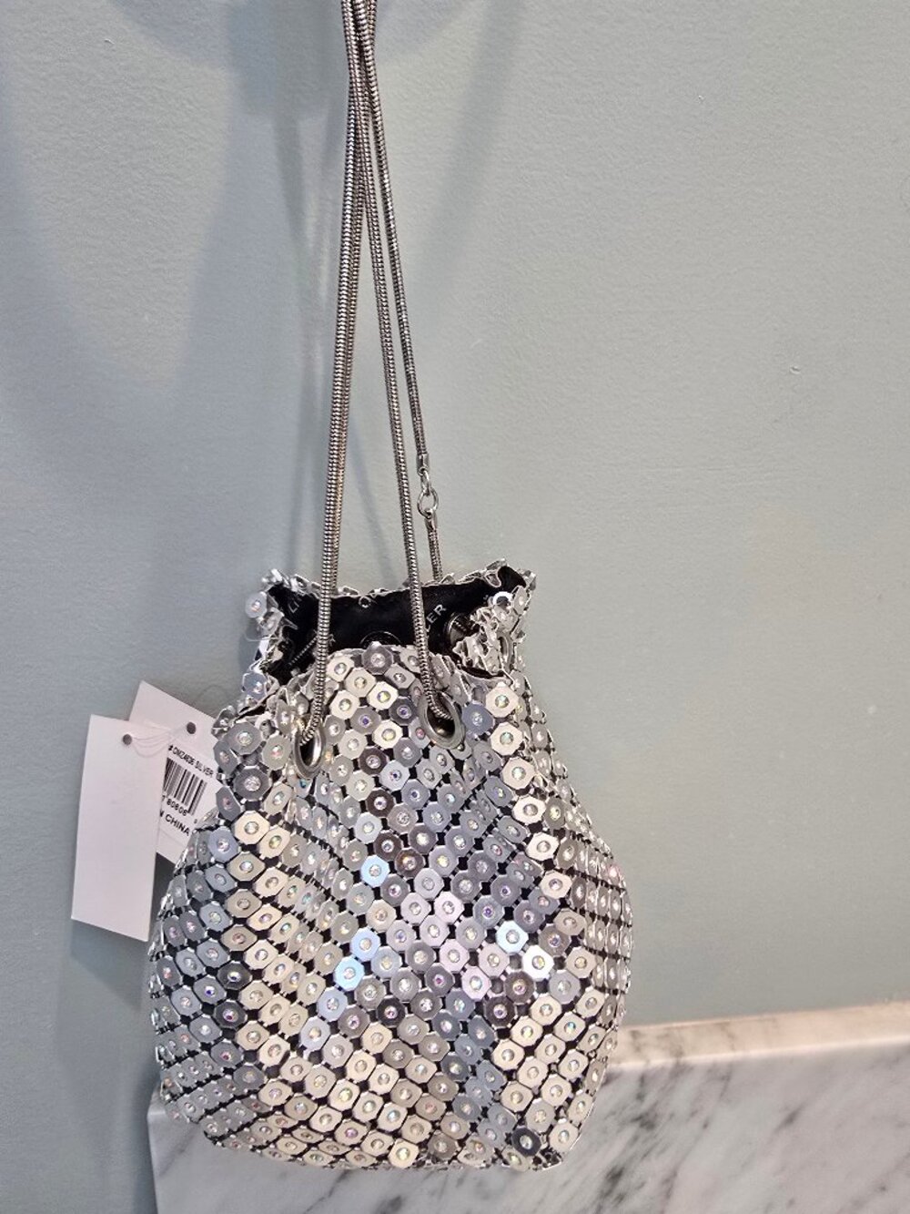 NWT Olivia Miller Iridescent Emma Bucket Bag